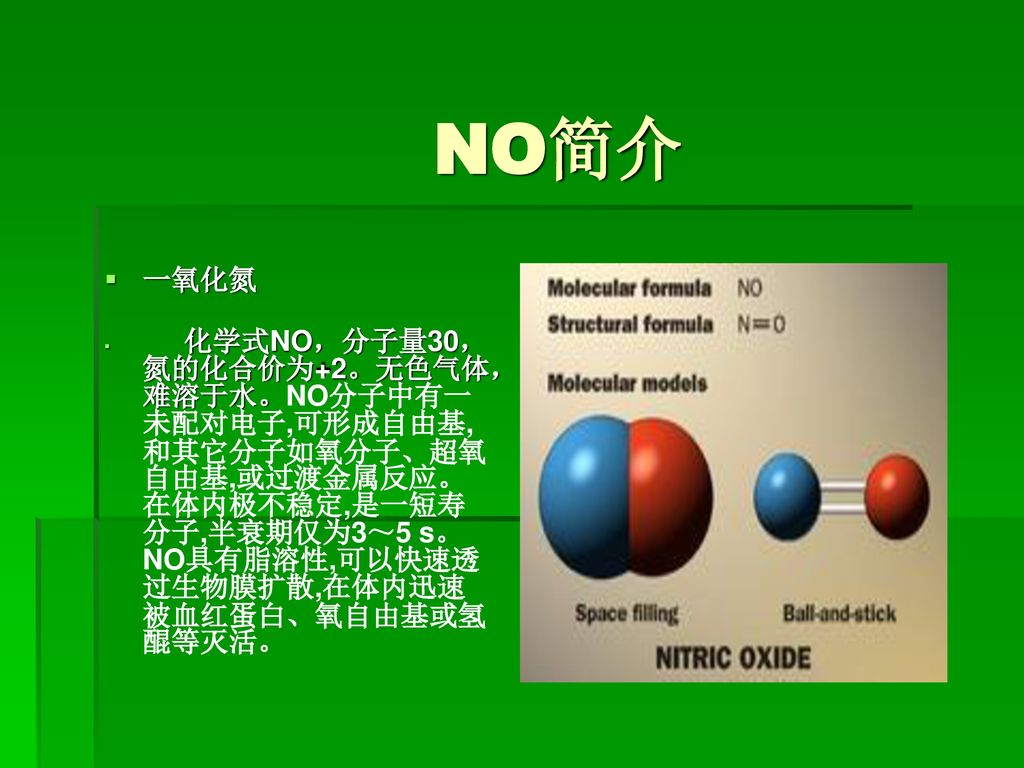 1998年诺贝尔医学或生理学奖 no是体内重要的信号分子