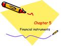 Chapter 5 Financial instruments. SharesDerivatives & futures.