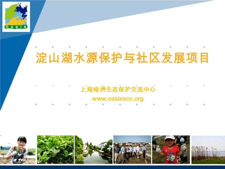 上海绿洲生态保护交流中心 www.oasiseco.org 淀山湖水源保护与社区发展项目. 水危机水危机.