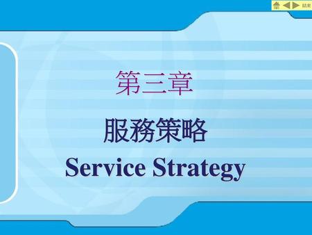 第三章 服務策略 Service Strategy.