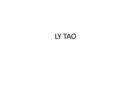 LY TAO.