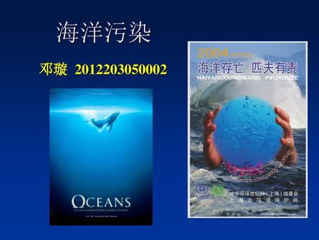 海洋污染 邓璇 2012203050002.