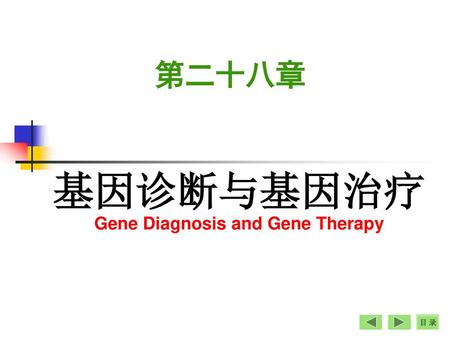 基因诊断与基因治疗 Gene Diagnosis and Gene Therapy