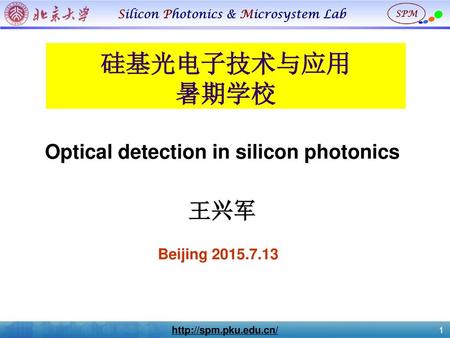 Optical detection in silicon photonics