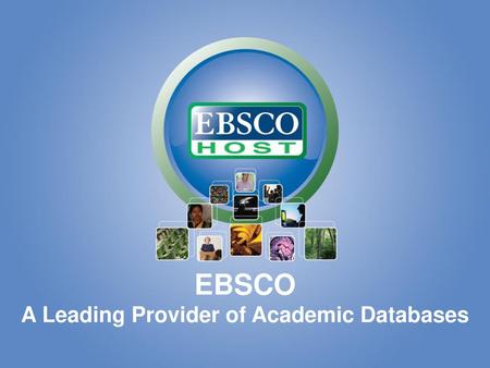 A Leading Provider of Academic Databases