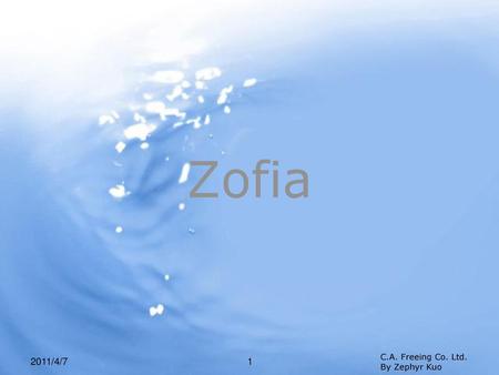 Zofia 2011/4/7 1.