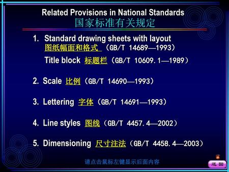 Related Provisions in National Standards 国家标准有关规定