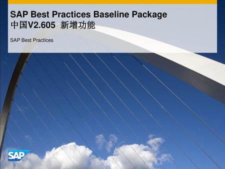 SAP Best Practices Baseline Package 中国V2.605 新增功能