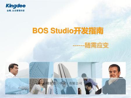 BOS Studio开发指南 ------随需应变 金蝶软件（中国）有限公司.