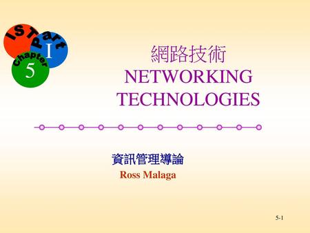 網路技術 NETWORKING TECHNOLOGIES