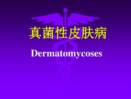 真菌性皮肤病 dermatomycoses.