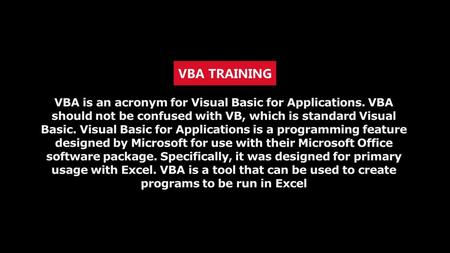 Excel VBA视频教程 课程介绍-什么是VBA