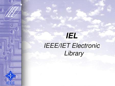 IEEE/IET Electronic Library