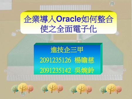 企業導入Oracle如何整合 使之全面電子化