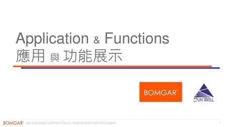 Application & Functions
