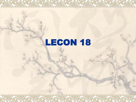 LECON 18.