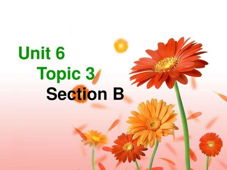 Unit 6 Topic 3 Section B.