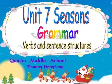 Verbs and sentence structures