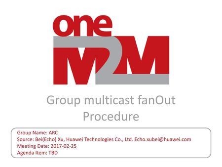 Group multicast fanOut Procedure