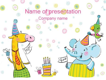 Name of presentation Company name.