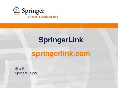 SpringerLink springerlink.com