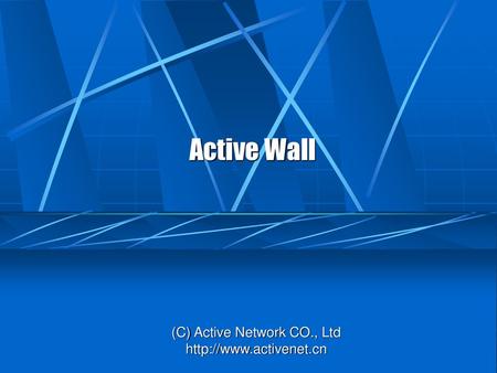 (C) Active Network CO., Ltd