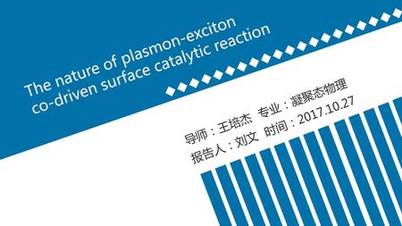 The nature of plasmon-exciton co-driven surface catalytic reaction