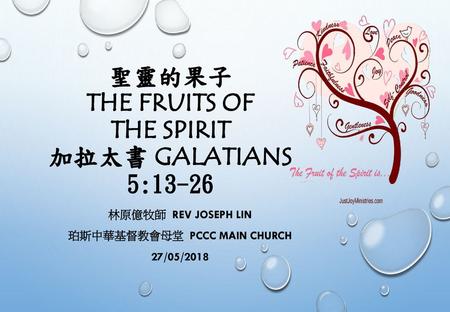 聖靈的果子 the fruits of the spirit 加拉太書 Galatians 5:13-26