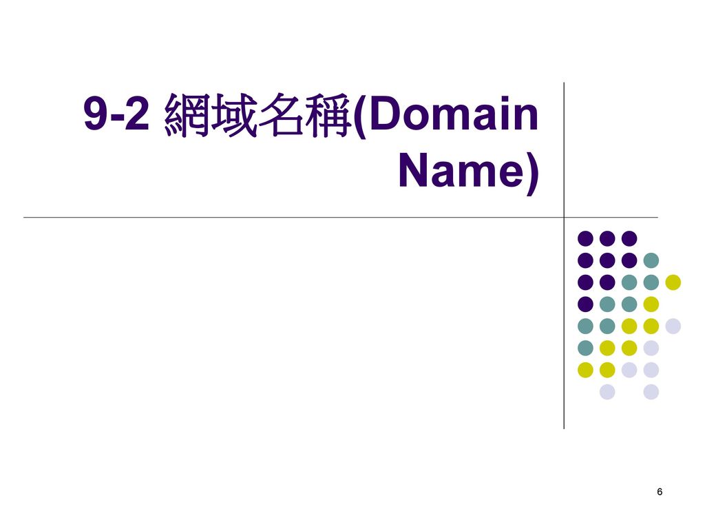 9-2 網域名稱(Domain Name)