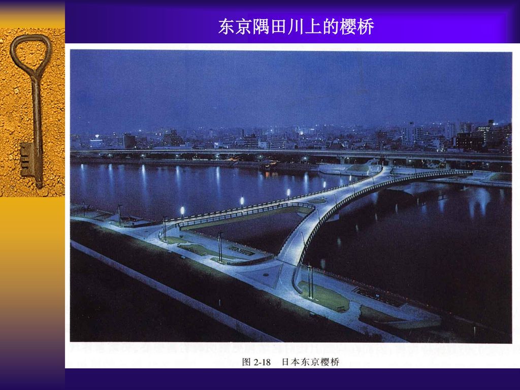 东京隅田川上的樱桥