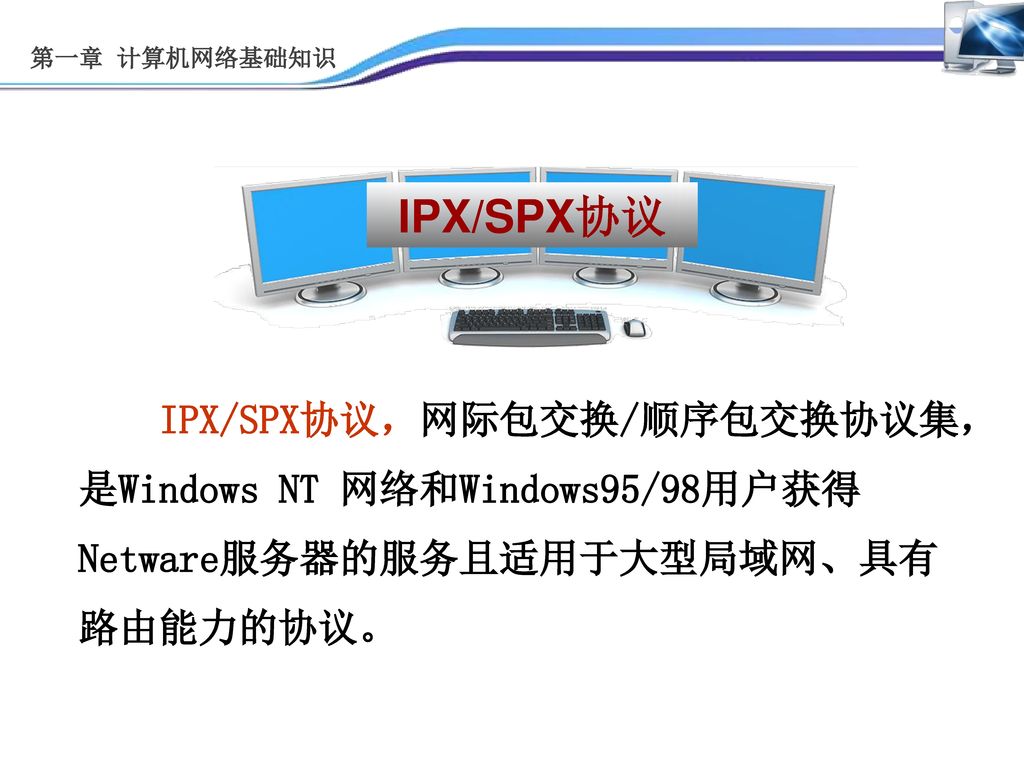 第一章 计算机网络基础知识 IPX/SPX协议.