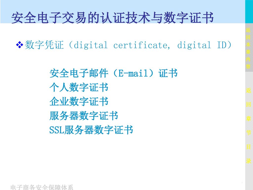安全电子交易的认证技术与数字证书 数字凭证（digital certificate, digital ID）