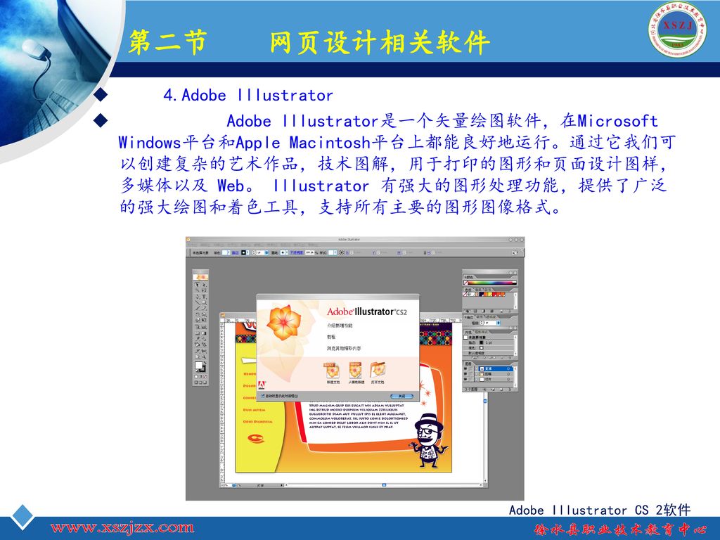 第二节 网页设计相关软件 4.Adobe Illustrator