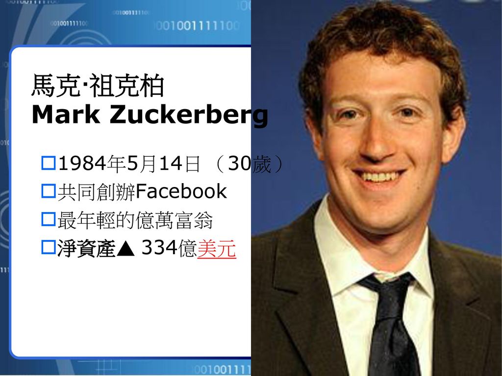 馬克·祖克柏 Mark Zuckerberg