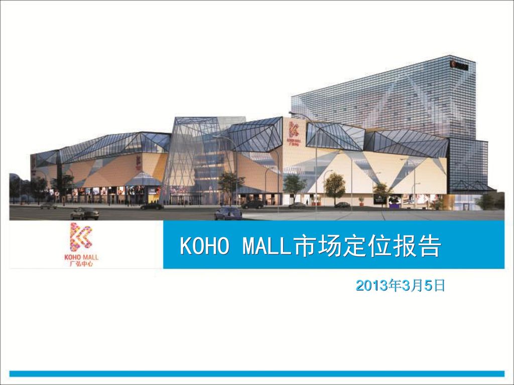 KOHO MALL市场定位报告 2013年3月5日