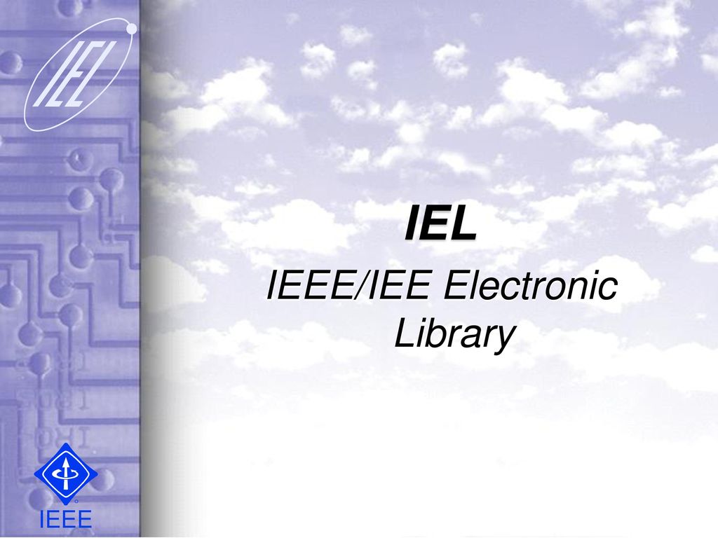 IEEE/IEE Electronic Library