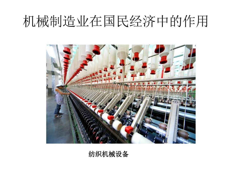 机械制造业在国民经济中的作用 纺织机械设备