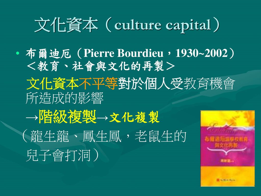 文化資本（culture capital）
