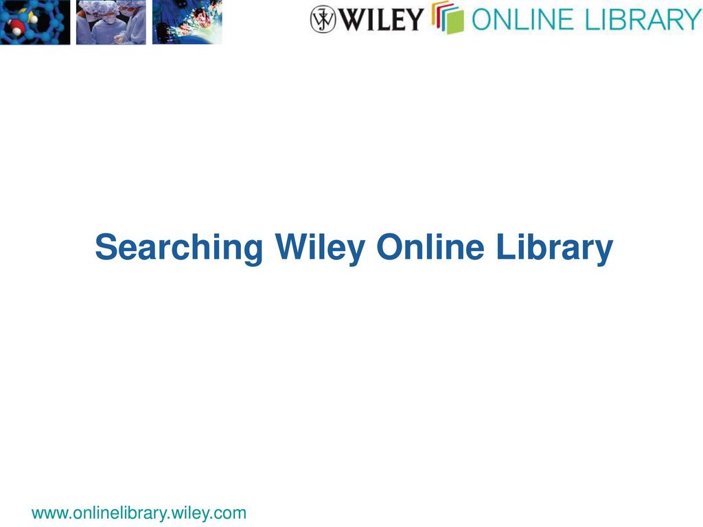 Searching Wiley Online Library