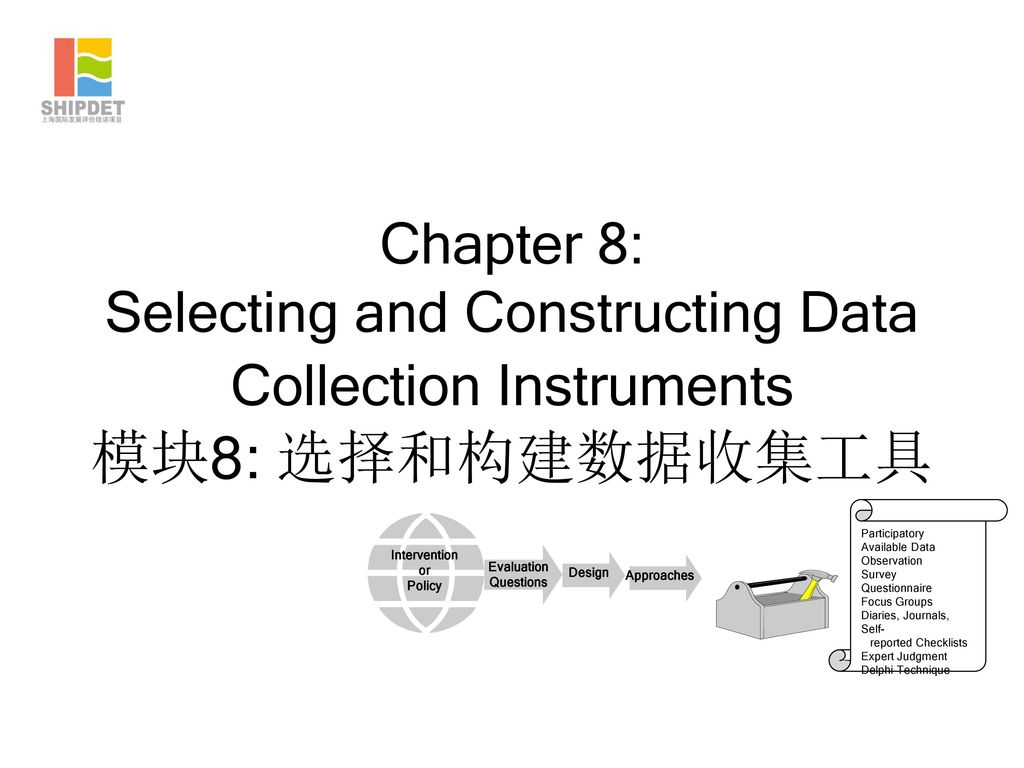 Chapter 8: Selecting and Constructing Data Collection Instruments 模块8: 选择和构建数据收集工具