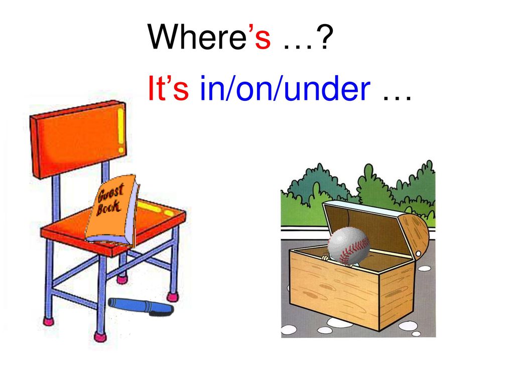 Where’s … It’s in/on/under …