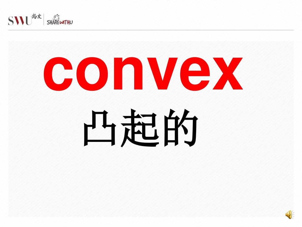 convex 凸起的