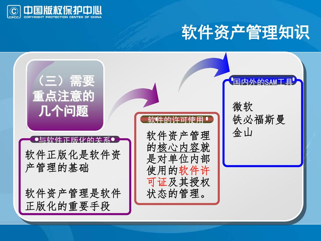 软件资产管理知识 （三）需要重点注意的几个问题 微软 铁必福斯曼 金山