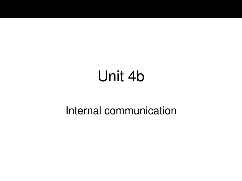 Internal communication