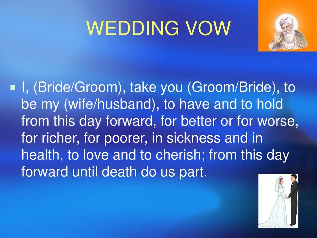 WEDDING VOW