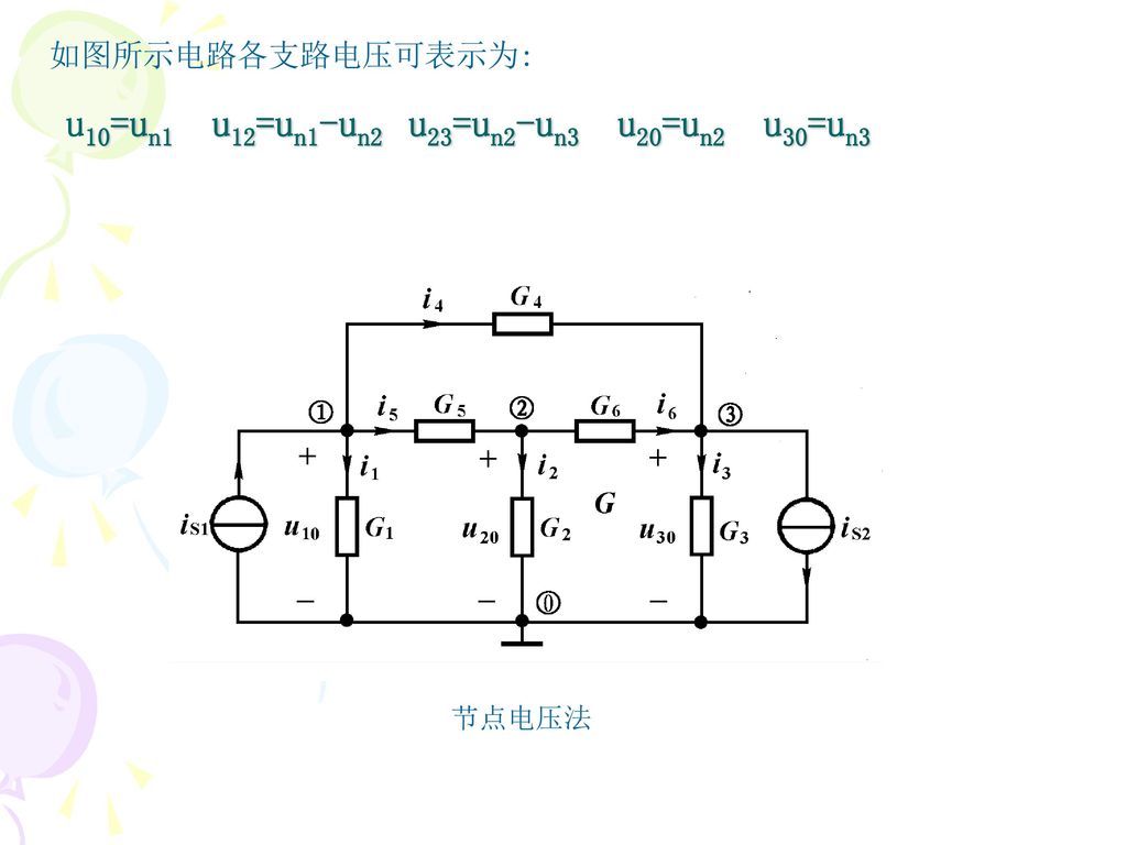 3 节点电压法 一,节点电压法 在具有n个节点的电路