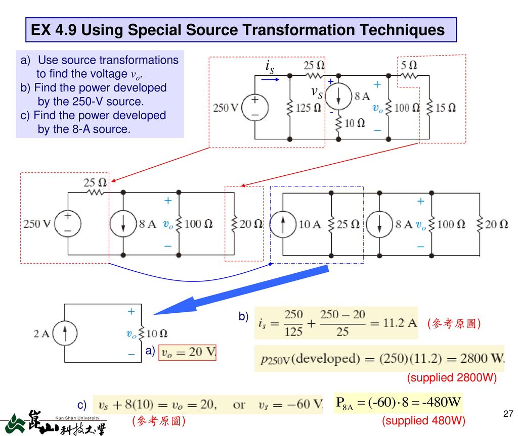 EX 4.9 Using Special Source Transformation Techniques