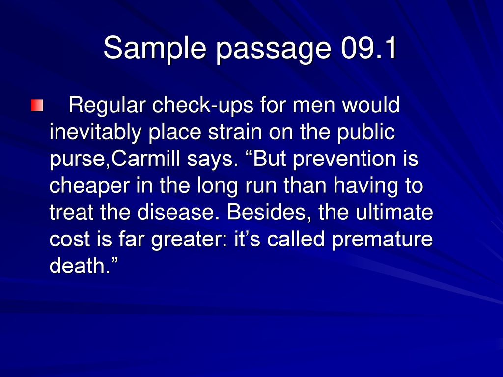 Sample passage 09.1