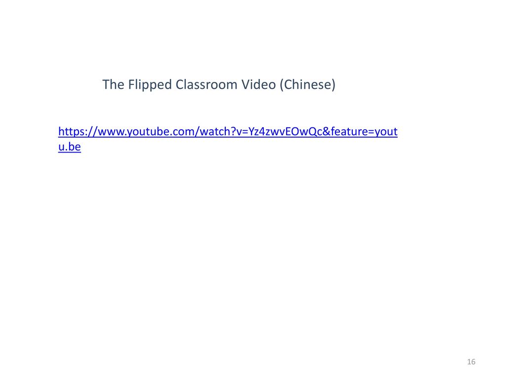 The Flipped Classroom Video (Chinese)