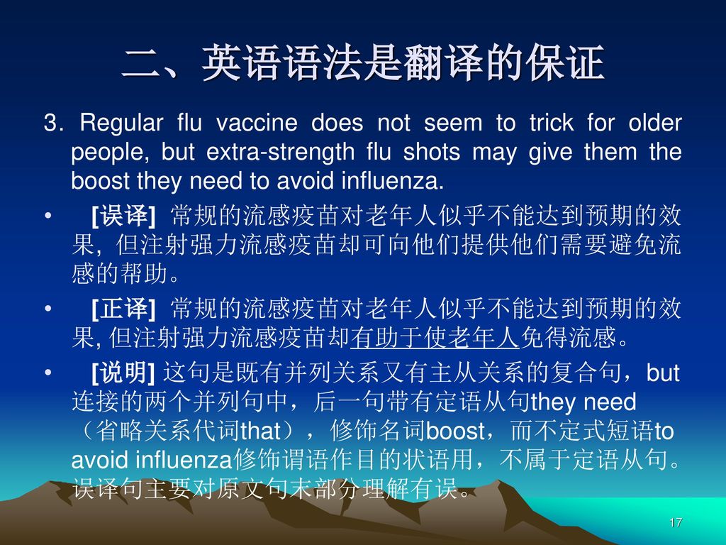 二、英语语法是翻译的保证